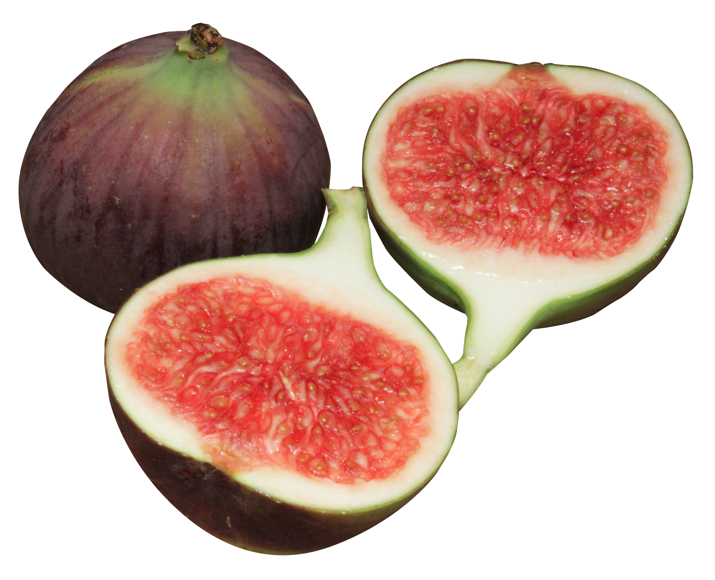 Fresh Fig Fruit Halved PNG image
