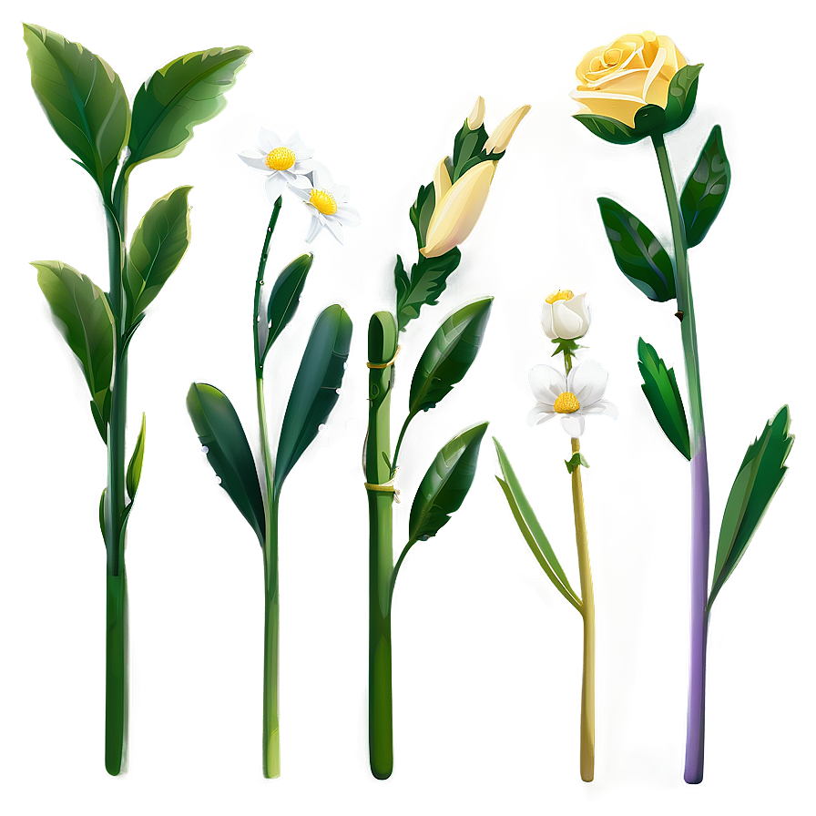 Fresh Flower Stem Png 58 PNG image