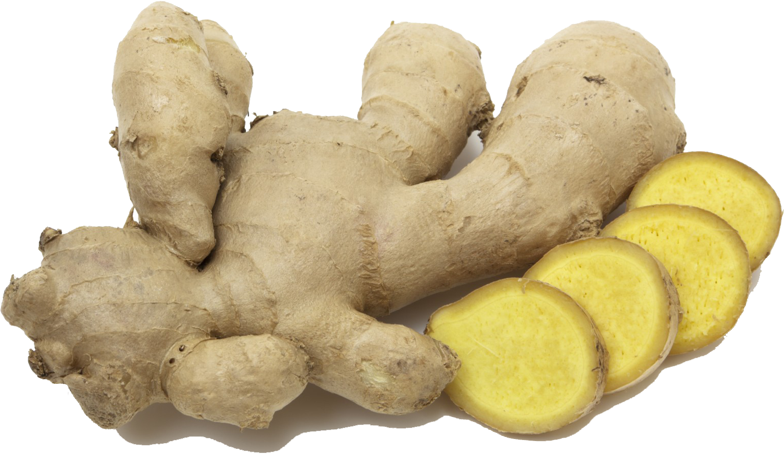 Fresh Ginger Rootand Slices.png PNG image