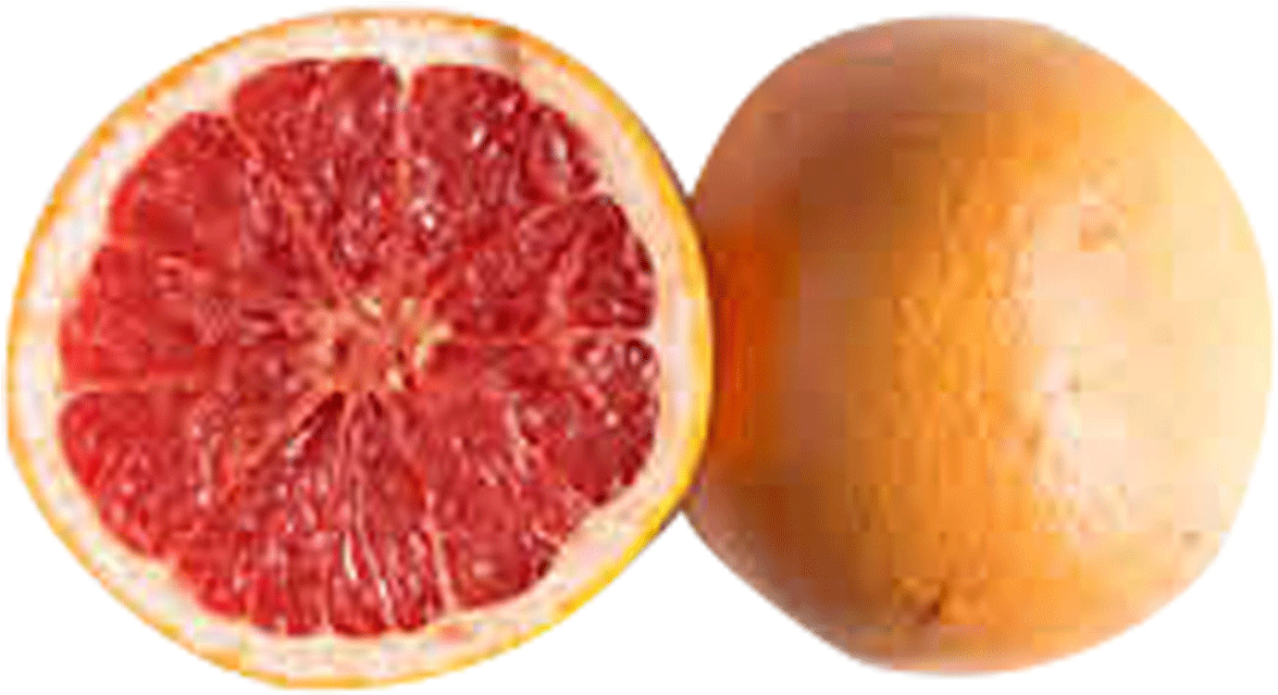Fresh Grapefruit Halves PNG image