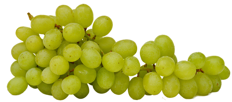 Fresh Green Grapes Black Background PNG image