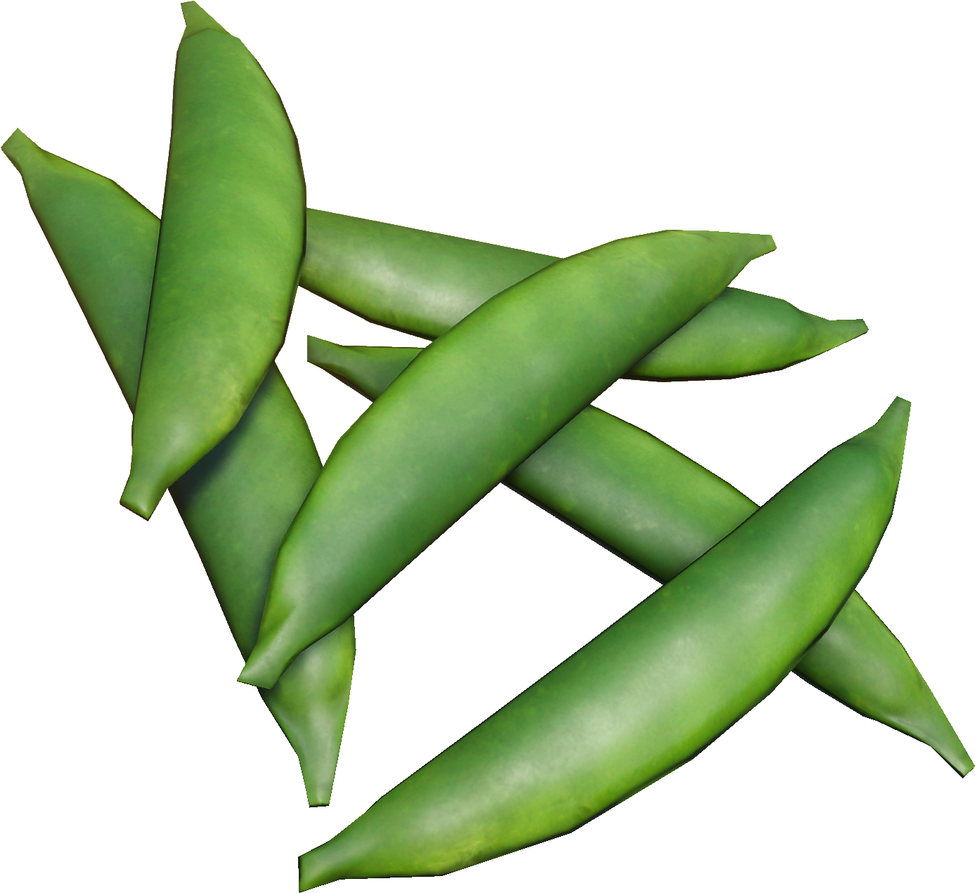 Fresh Green Pea Pods PNG image