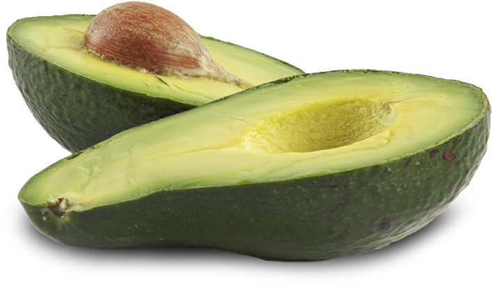 Fresh Halved Avocado With Pit PNG image