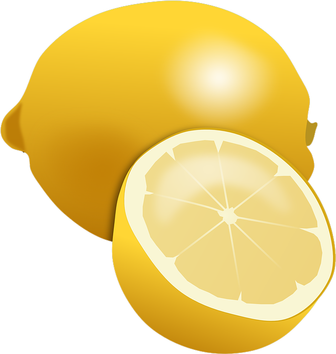 Fresh Lemon Slice Illustration PNG image