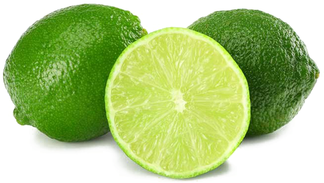 Fresh Limes Wholeand Halved PNG image