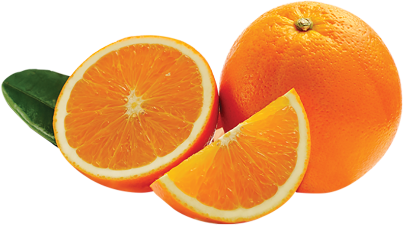 Fresh Mandarin Orange Slices PNG image