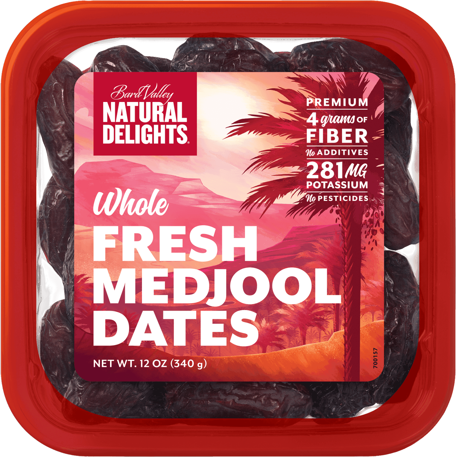 Fresh Medjool Dates Packaging PNG image