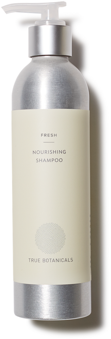 Fresh Nourishing Shampoo Bottle PNG image