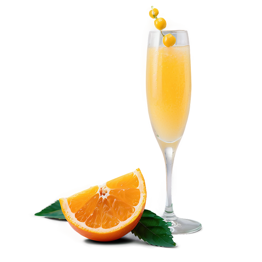 Fresh Orange Mimosa Cocktail Png 06212024 PNG image