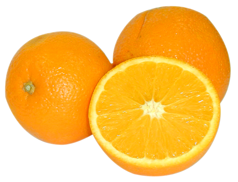 Fresh Oranges Slicedand Whole PNG image