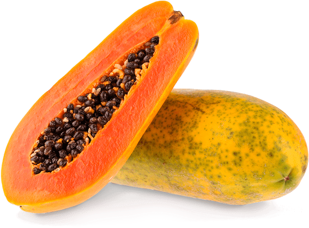 Fresh Papaya Halvedand Whole PNG image