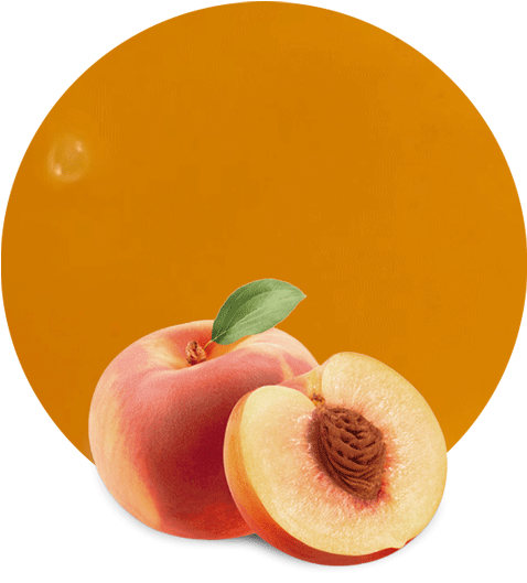 Fresh Peachand Halfwith Leaf PNG image