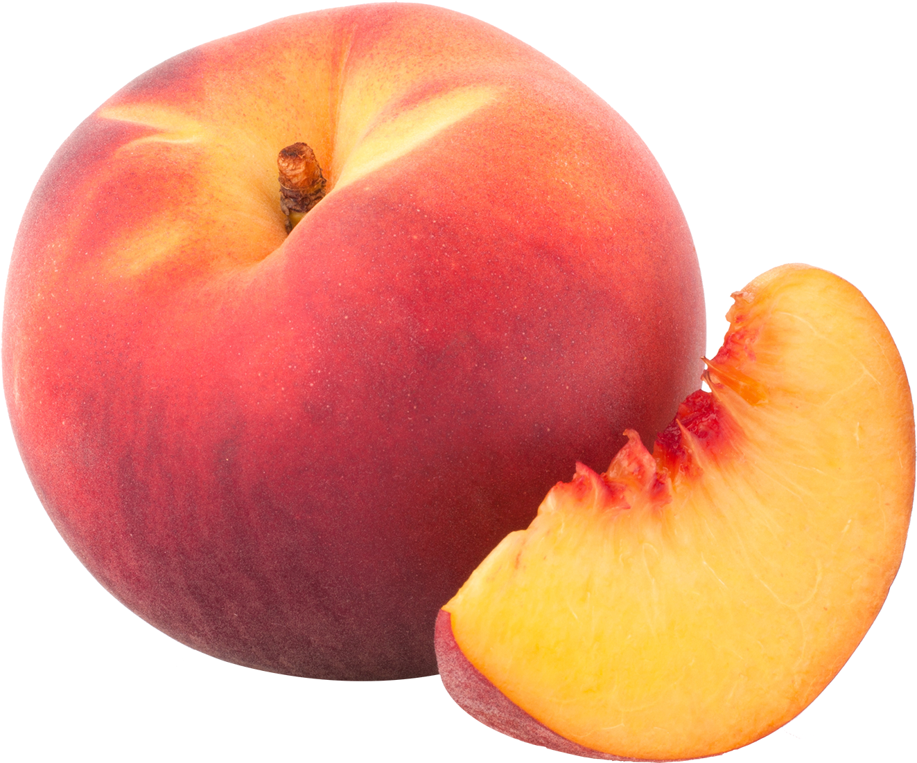 Fresh Peachand Slice.png PNG image