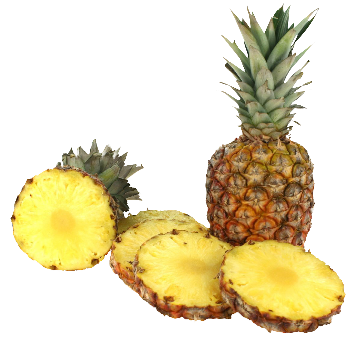 Fresh Pineappleand Slices.png PNG image