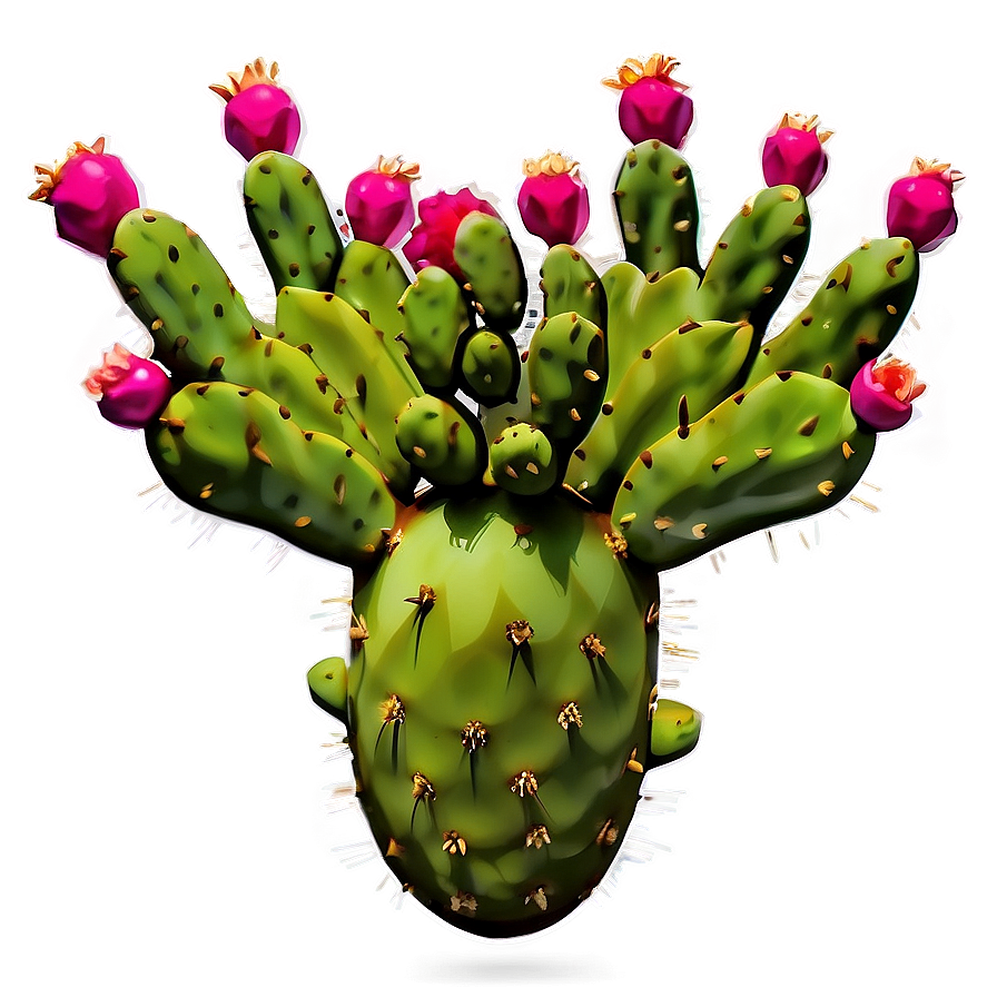 Fresh Prickly Pear Cactus Png Vmh PNG image