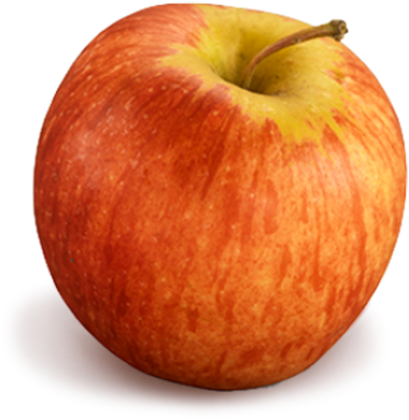 Fresh Red Appleon Plate PNG image