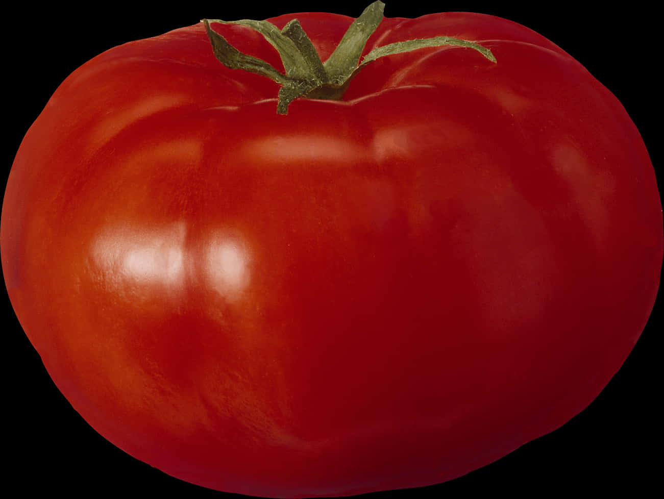 Fresh Red Tomato Black Background.jpg PNG image