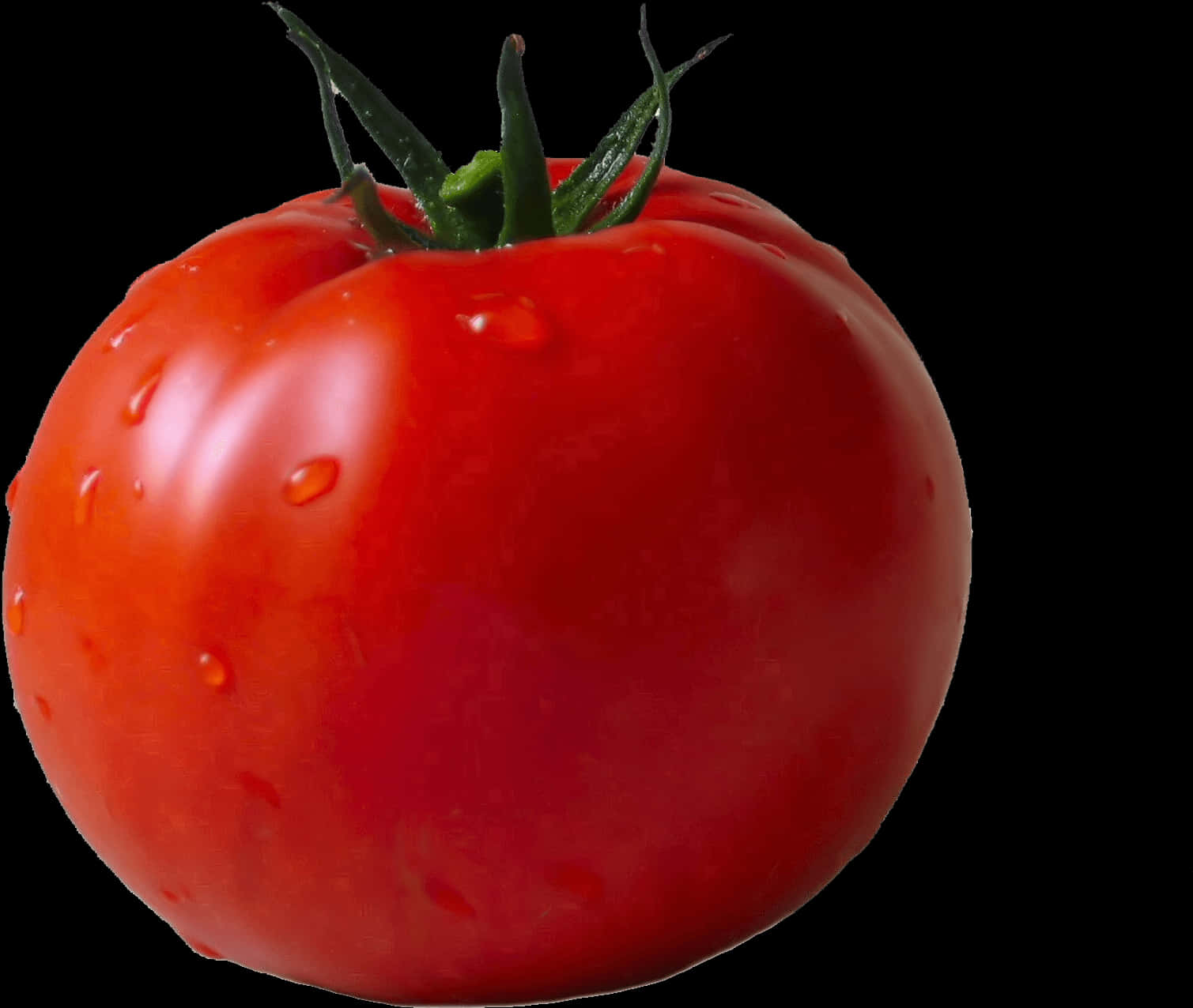 Fresh Red Tomatowith Water Droplets.jpg PNG image