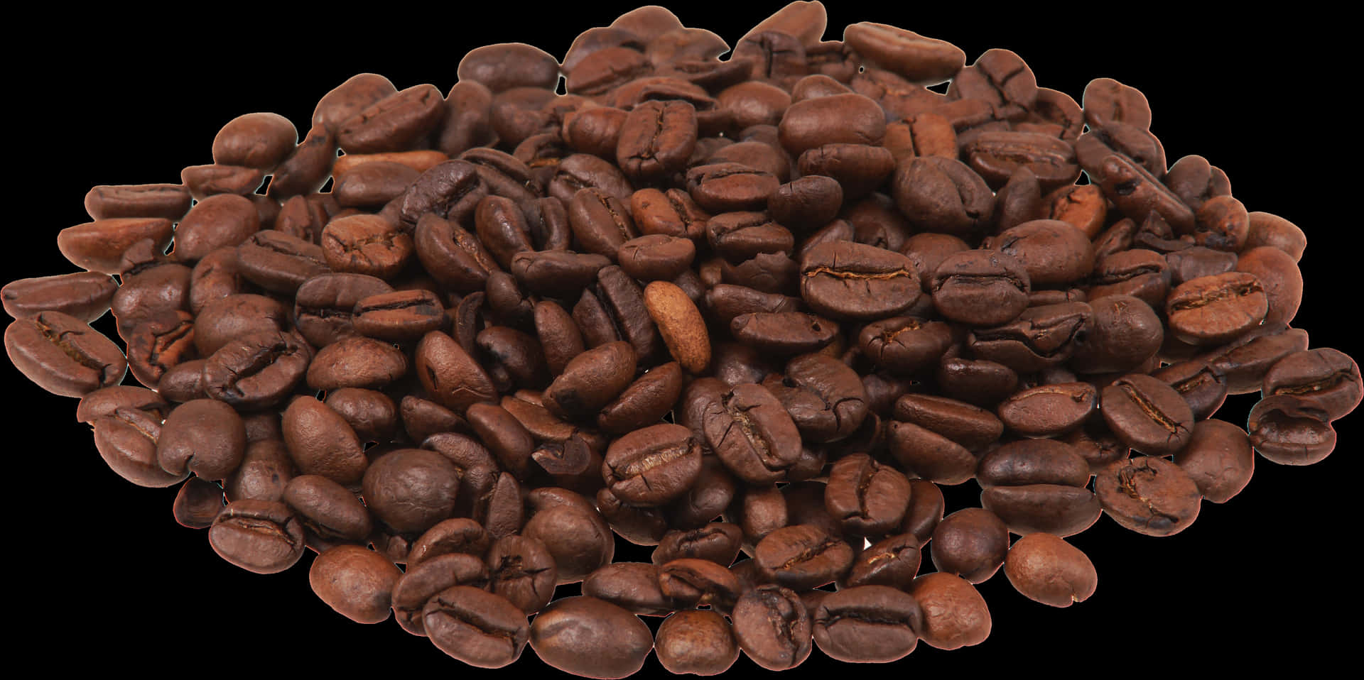 Fresh Roasted Coffee Beans Texture PNG image