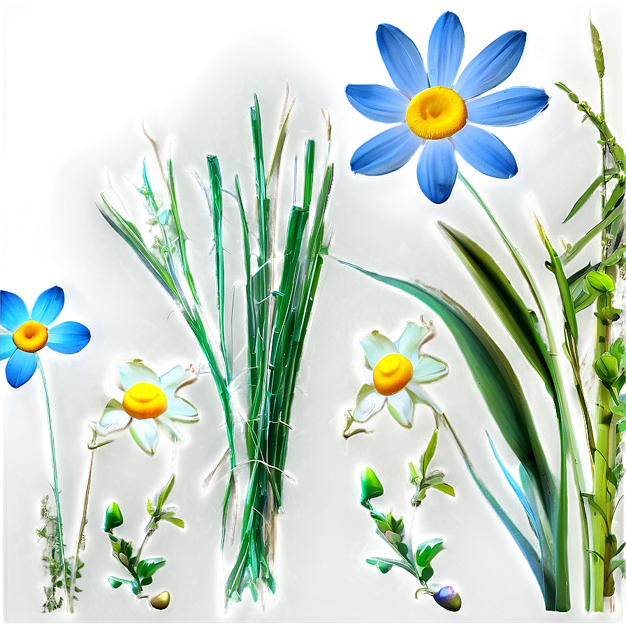 Fresh Spring Meadow Png 05212024 PNG image