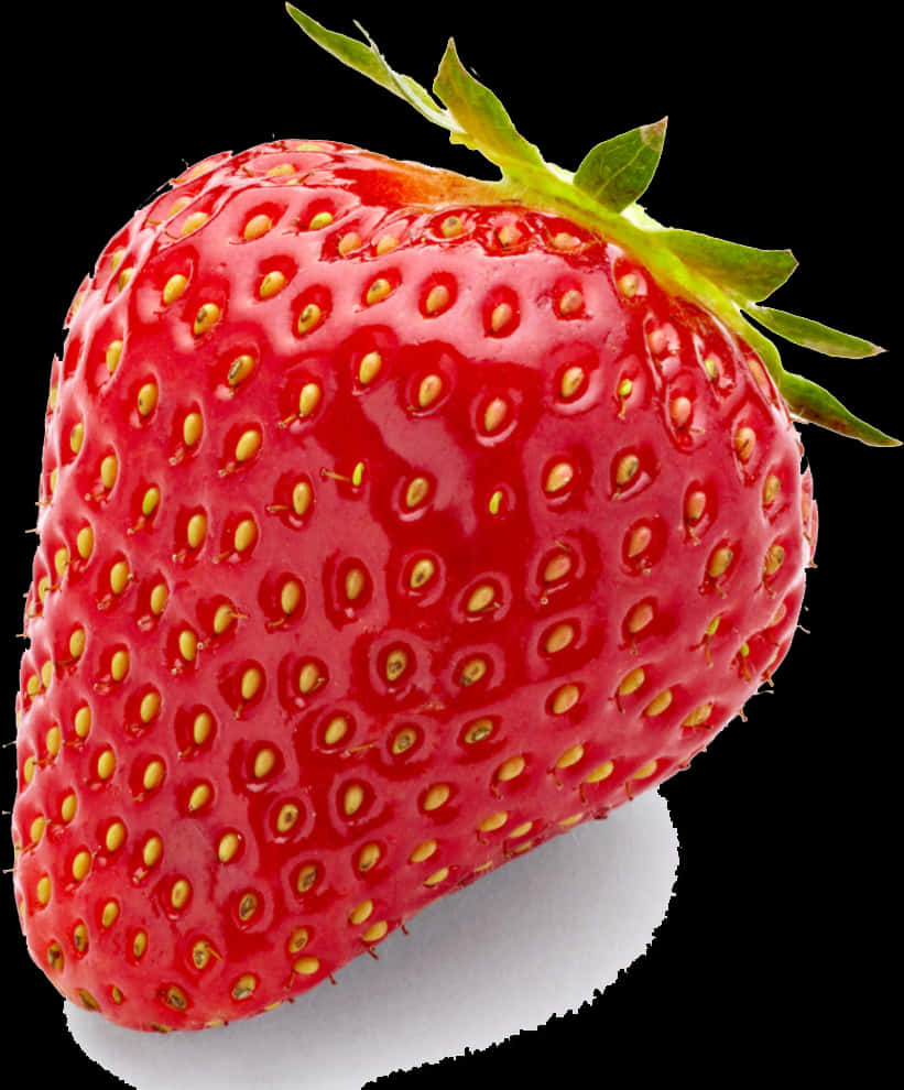 Fresh Strawberry Closeup PNG image