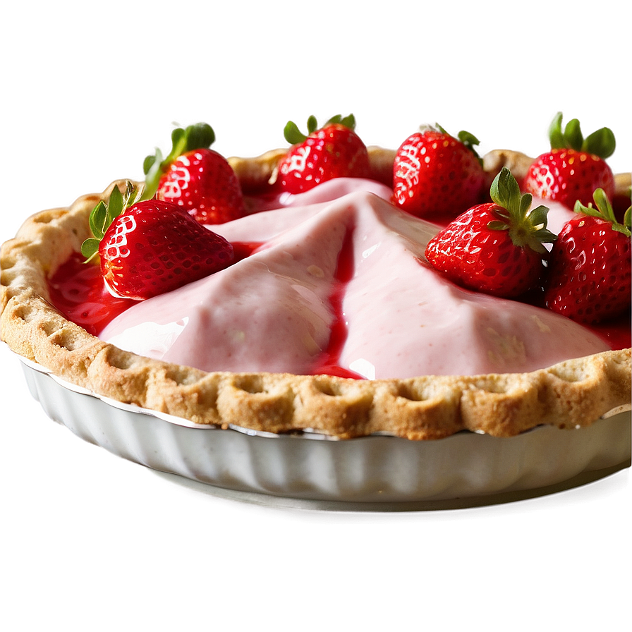 Fresh Strawberry Pie Png 42 PNG image