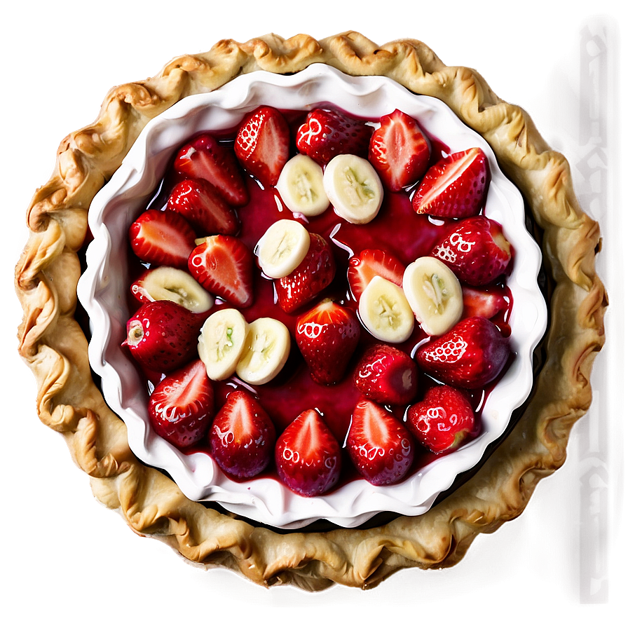 Fresh Strawberry Pie Png 77 PNG image