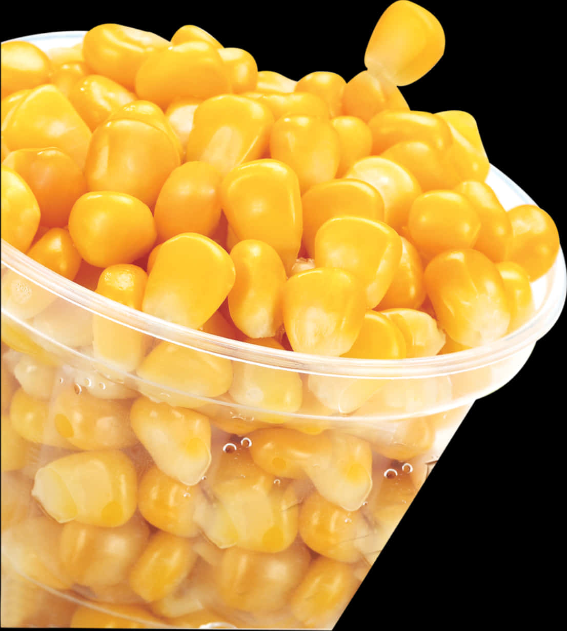 Fresh Sweet Corn Kernels Container PNG image