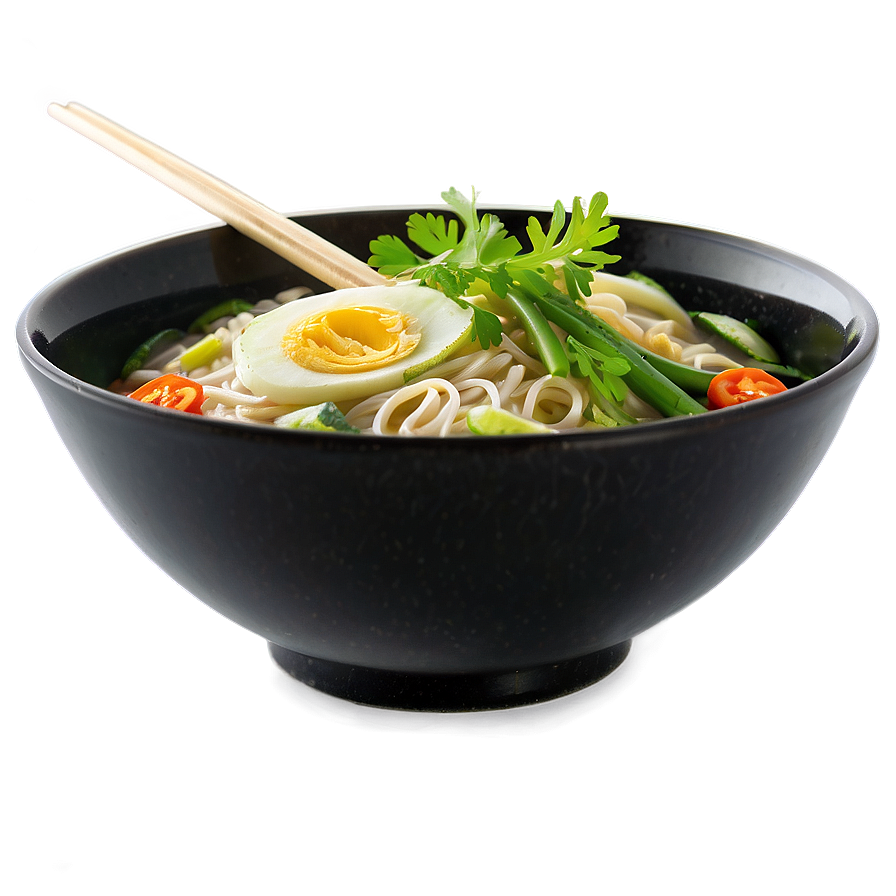 Fresh Vegetable Ramen Bowl Png Geo86 PNG image