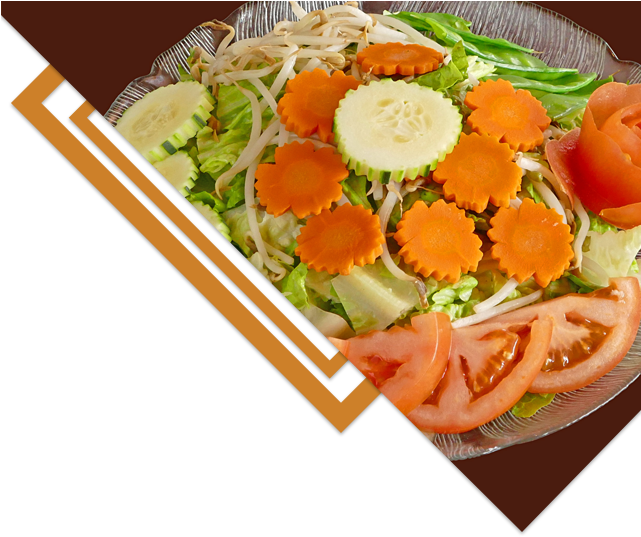 Fresh Vegetable Salad Plate PNG image