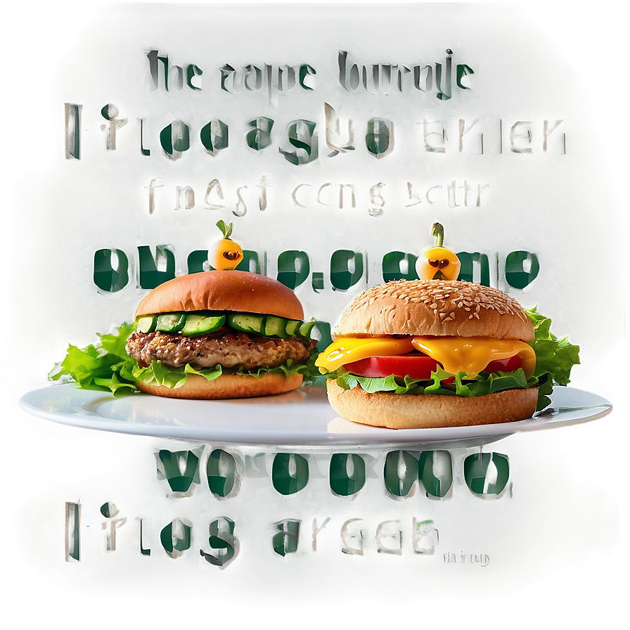 Fresh Veggie Burger Feast Png 69 PNG image