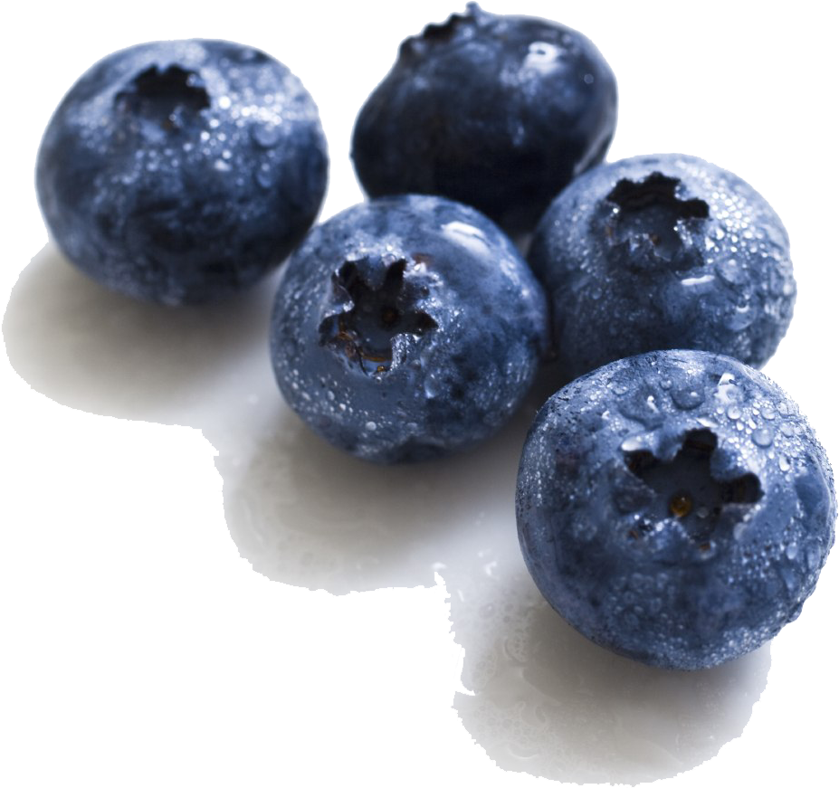 Fresh Water Dropletson Blueberries PNG image