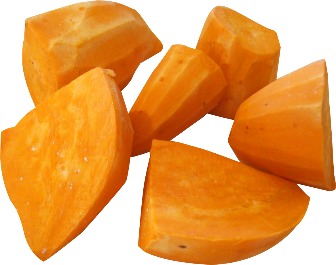 Fresh Yam Pieces Isolated PNG image