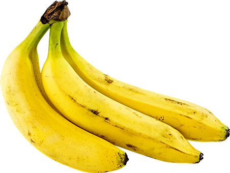 Fresh Yellow Bananas Black Background PNG image