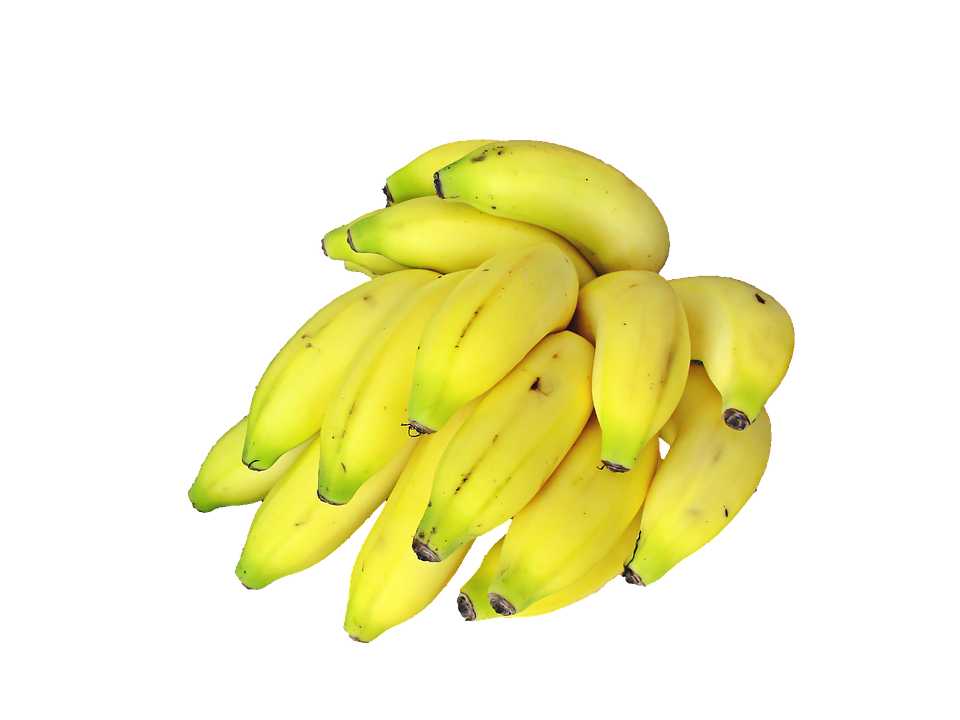 Fresh Yellow Bananas Cluster PNG image