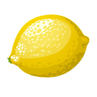 Fresh Yellow Lemon Illustration PNG image