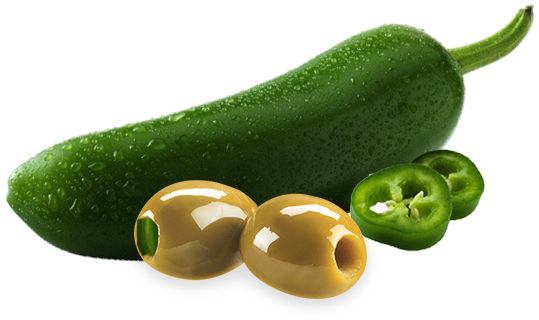 Fresh Zucchini Green Olives Jalapeno Slice PNG image