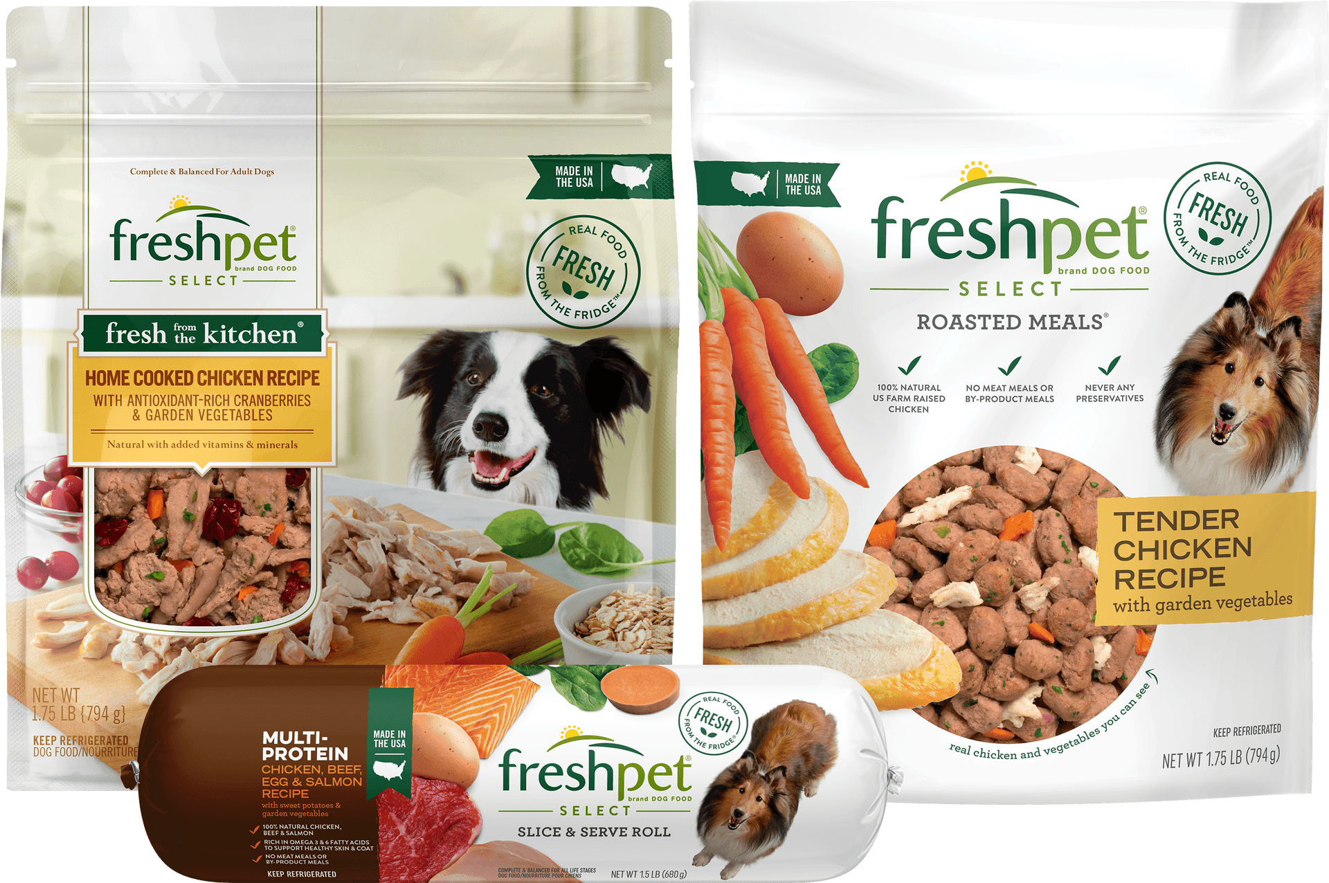 Freshpet Dog Food Selections PNG image