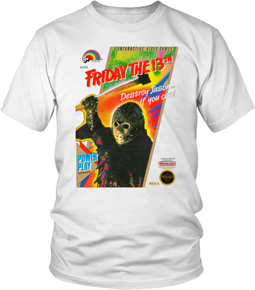 Fridaythe13th Video Game T Shirt Design PNG image