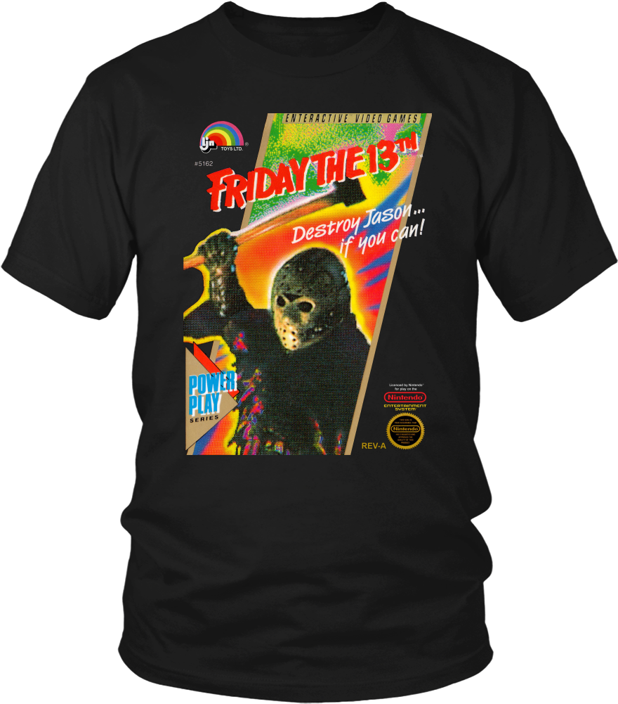 Fridaythe13th Video Game T Shirt PNG image