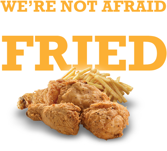 Fried Chicken Fries Proud Statement PNG image