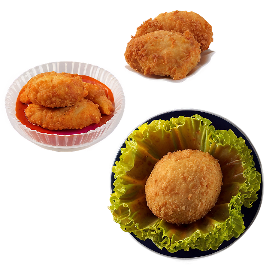 Fried Chicken Nuggets Png Pot PNG image