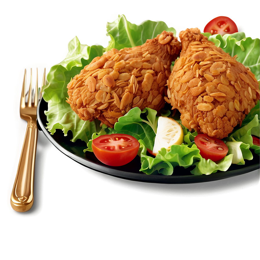 Fried Chicken Salad Png Qpy PNG image