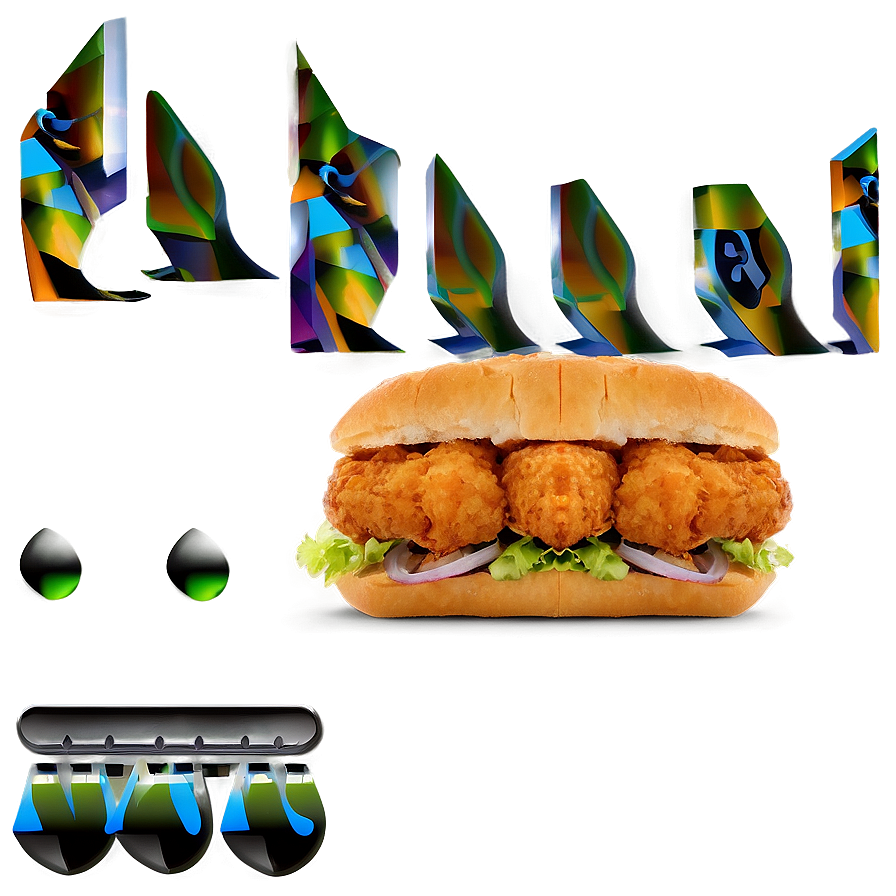 Fried Chicken Sandwich Png Xxo PNG image
