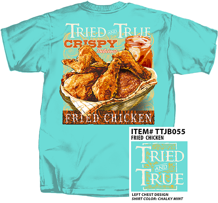 Fried Chicken T Shirt Design T T J B055 PNG image