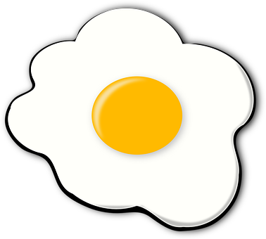 Fried Egg Graphic Illustration PNG image