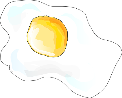 Fried Egg Vector Illustration PNG image