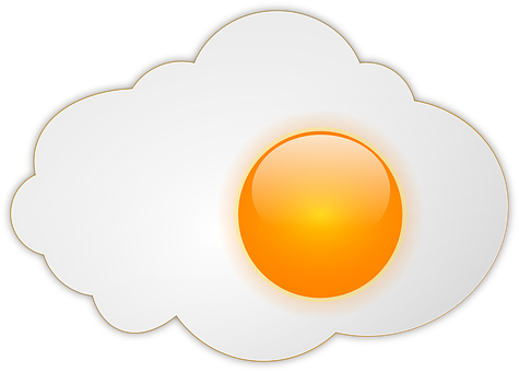 Fried Egg Vector Illustration PNG image