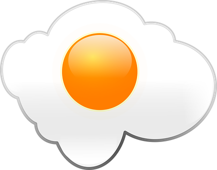 Fried Egg Vector Illustration PNG image