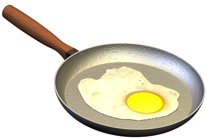 Fried Eggin Pan PNG image